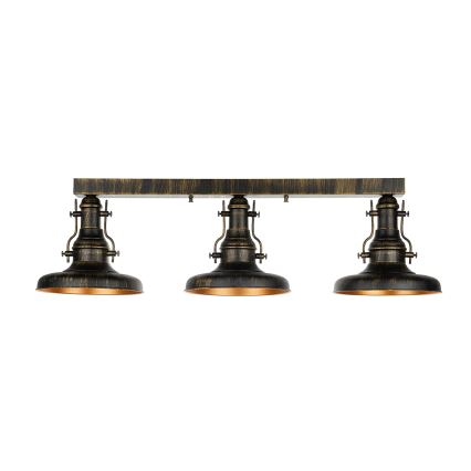 Brilagi - Plafonnier PYRONIC 3xE27/40W/230V bronze/patine
