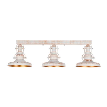 Brilagi - Plafonnier PYRONIC 3xE27/40W/230V crème/patine