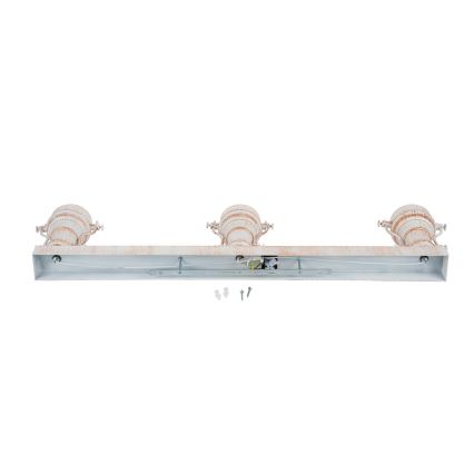 Brilagi - Plafonnier PYRONIC 3xE27/40W/230V crème/patine
