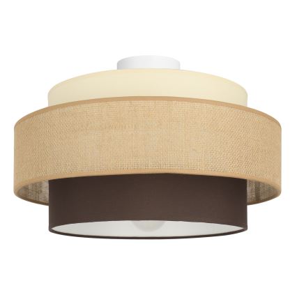 Brilagi - Plafonnier RESNA 1xE27/60W/230V Ø 40 cm beige/noir