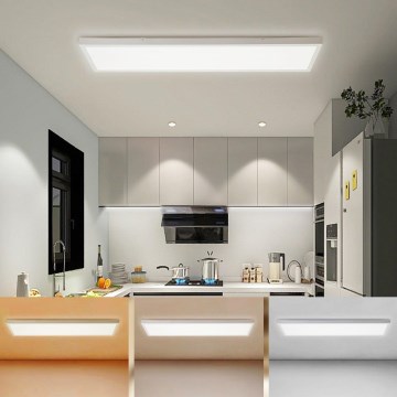 Brilagi - Plafonnier salle de bain FRAME LED/50W/230V 30x120 cm 3000/4000/6000K IP44 blanc