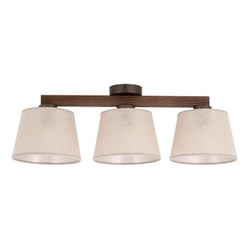 Brilagi - Plafonnier semi-encastré LATTE 3xE27/60W/230V pin/beige