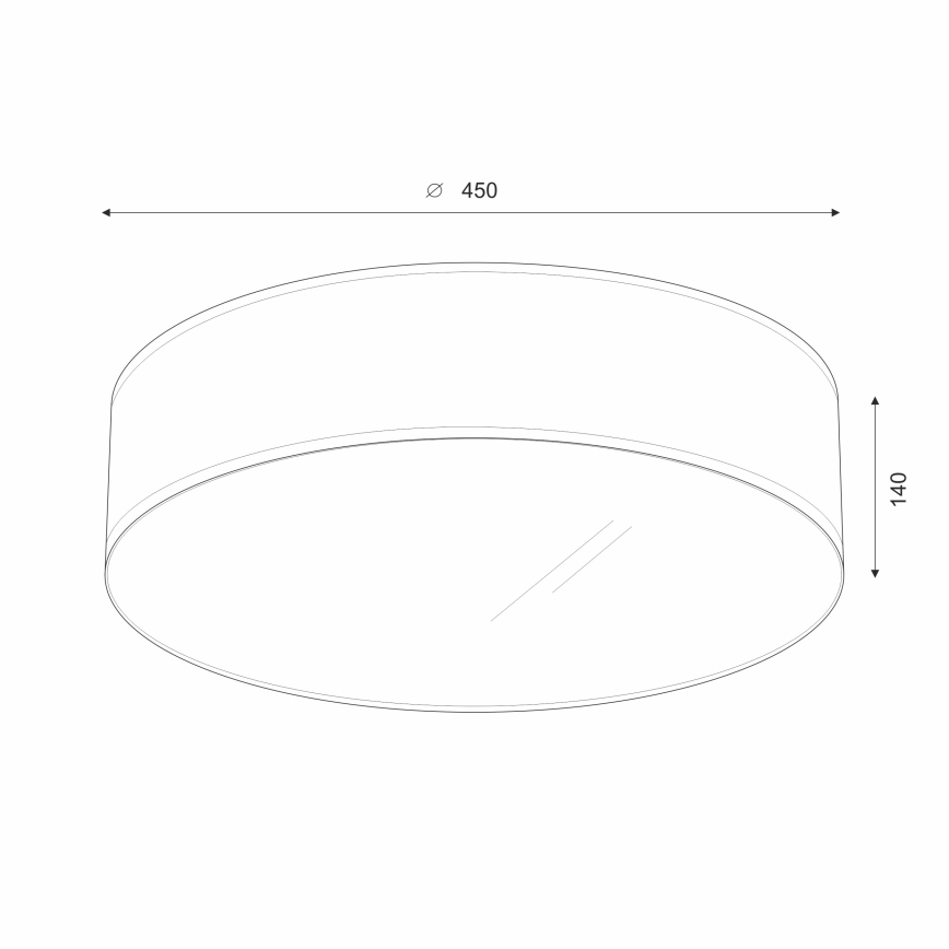 Brilagi - Plafonnier SIRIJA LED/24W/230V d. 45 cm noir