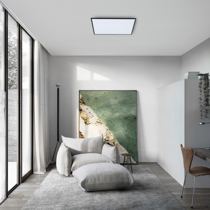 Brilagi - Plafonnier SLIMFRAME LED/58W/230V 60x60 cm noir