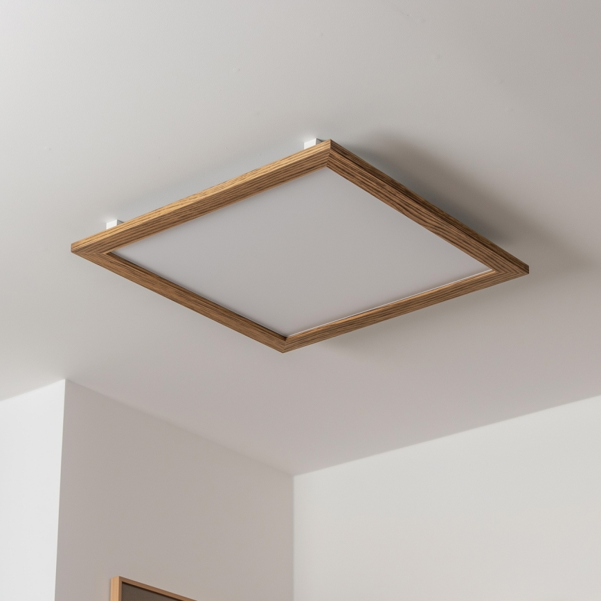 Brilagi - Plafonnier SLIMFRAME WOOD LED/58W/230V 64x64 cm marron