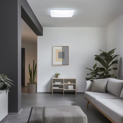 Brilagi - Plafonnier LED dimmable connecté LED/36W/230V 53x53 cm 3000-6000K Wi-Fi Tuya Beacon + télécommande