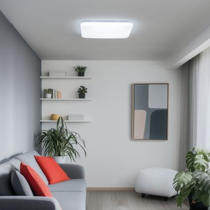 Brilagi - Plafonnier LED dimmable connecté LED/36W/230V 53x53 cm 3000-6000K Wi-Fi Tuya Beacon + télécommande