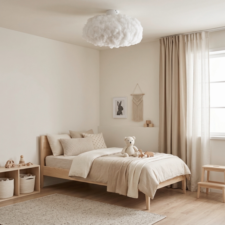 Brilagi - Plafonnier SOLEAIR 1xE27/40W/230V Ø 45 cm blanc