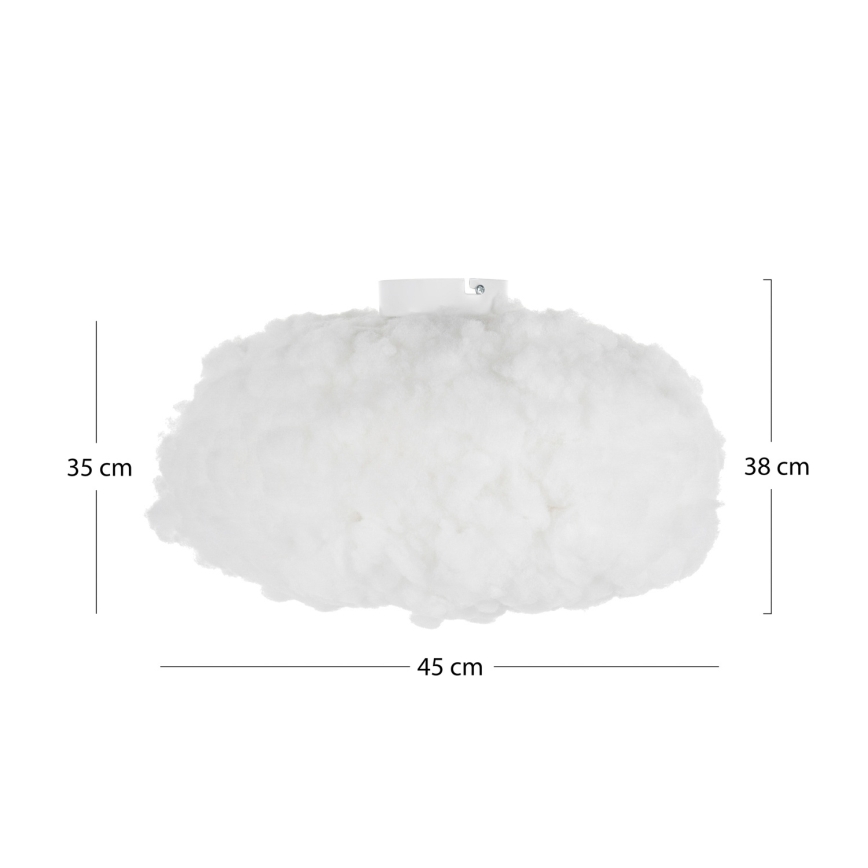 Brilagi - Plafonnier SOLEAIR 1xE27/40W/230V Ø 45 cm blanc