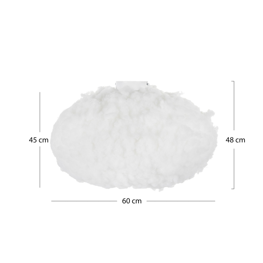 Brilagi - Plafonnier SOLEAIR 2xE27/40W/230V Ø 60 cm blanc