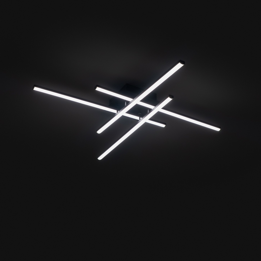 Brilagi - Plafonnier LED STRIPES LED/37W/230V 68x68 cm noir