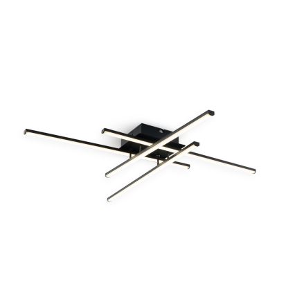 Brilagi - Plafonnier LED STRIPES LED/37W/230V 68x68 cm noir