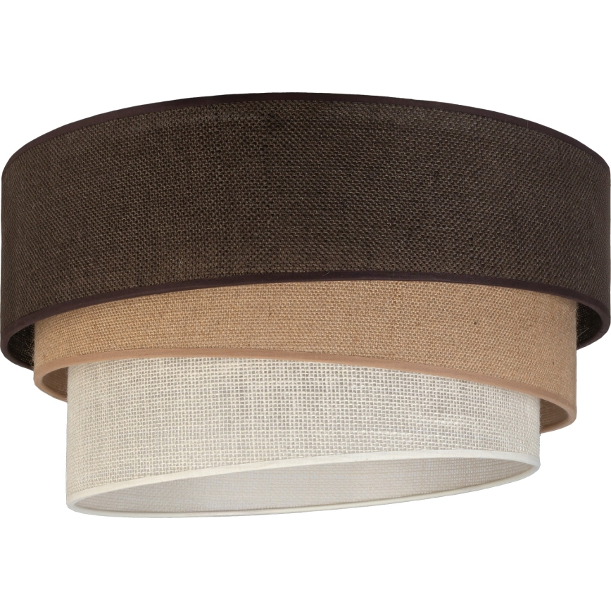 Brilagi - Plafonnier TRIO 3xE27/60W/230V diam. 60 cm marron/beige/blanc