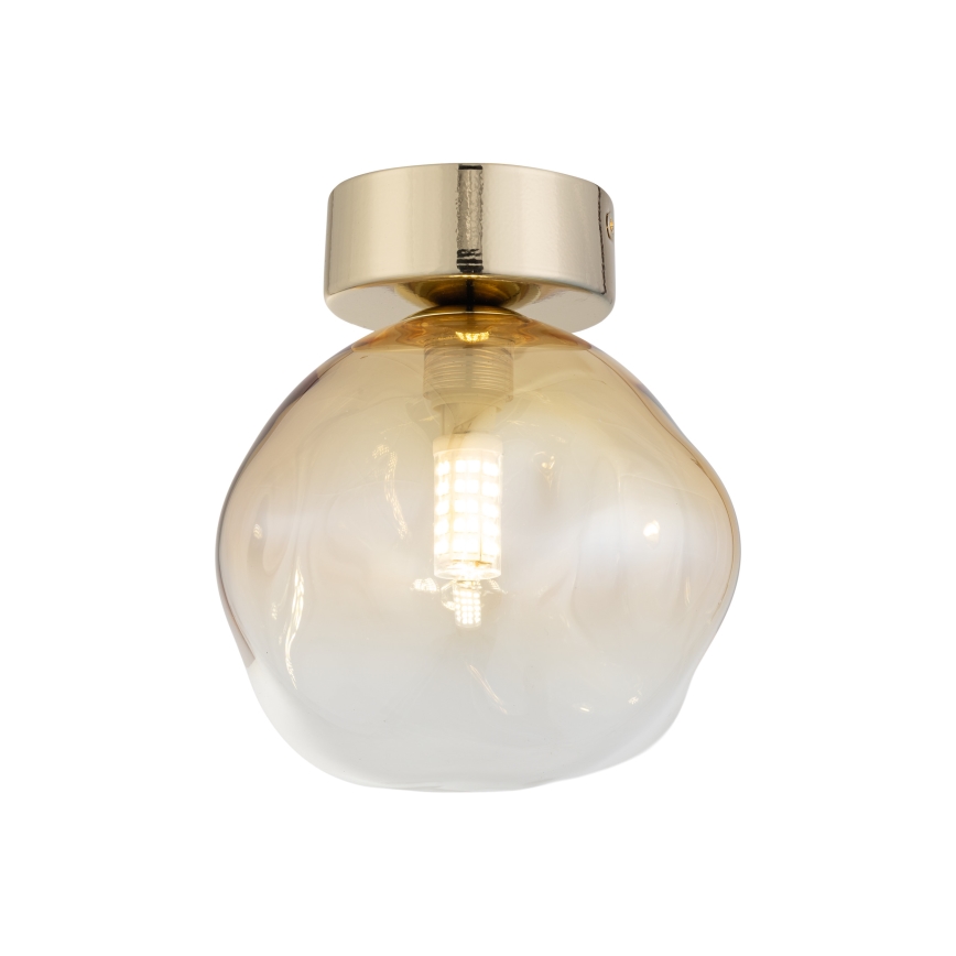 Brilagi - Plafonnier VULCANO 1xG9/8W/230V doré/beige fumé