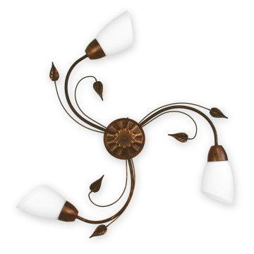 BRILAGI - Plafonnier WILLOW 3xE27/40W/230V Ø 75 cm bronze