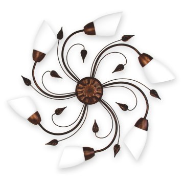 BRILAGI - Plafonnier WILLOW 6xE27/40W/230V Ø 75 cm bronze