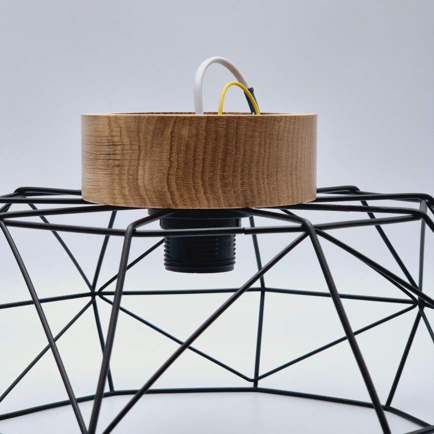 Brilagi - Plafonnier WOODY BASKET 1xE27/60W/230V Ø 40 cm chêne