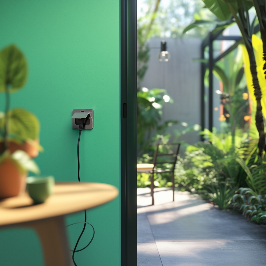 Brilagi - Presa a pavimento da incasso per esterni IP55 cromato opaco rettangolare