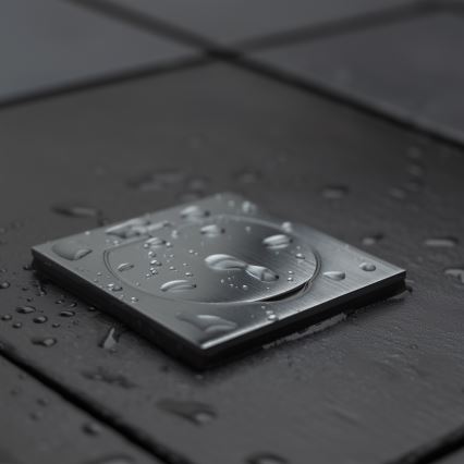 Brilagi - Prise de sol encastrable extérieure IP55 chrome mat carrée