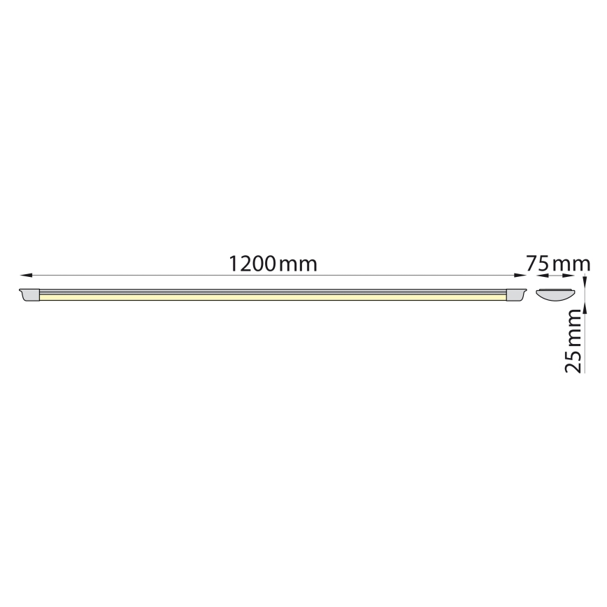 Brilagi - Réglette de cuisine AVERO LED/32W/230V 120 cm