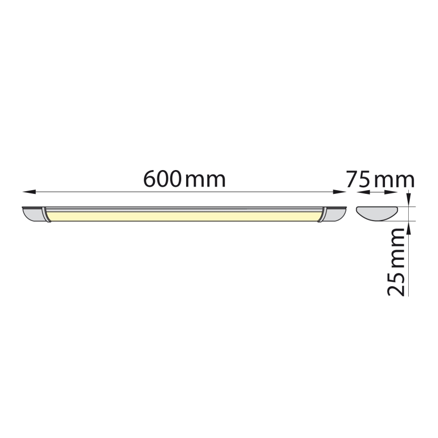 Brilagi - Réglette de cuisine LUMA LED/16W/230V 60 cm