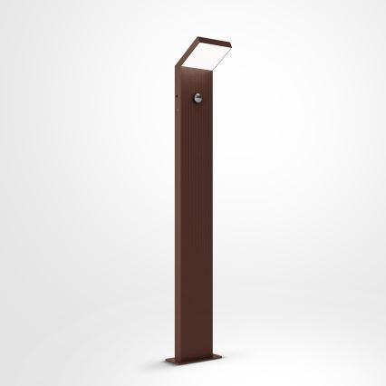 Brilagi - RIANO LED-Außenleuchte mit Sensor LED/8W/230V, braun, IP65, 80 cm