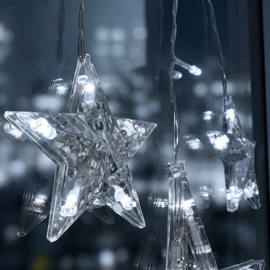 BRILAGI - Rideau de Noël LED 77xLED/3xAA/USB 1,8m blanc froid