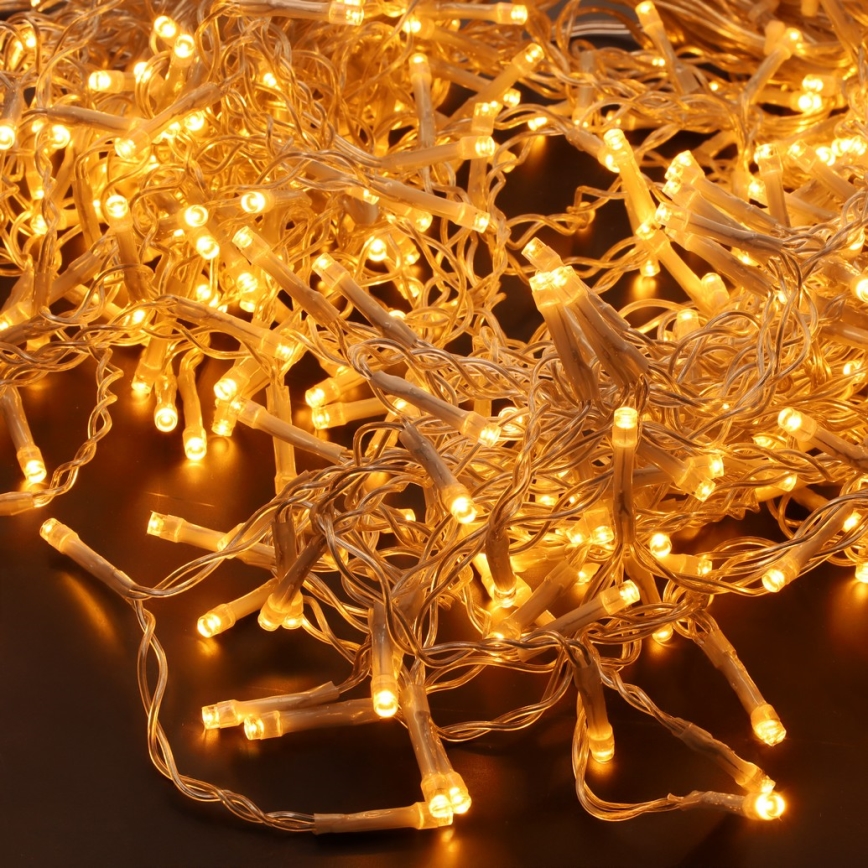 Brilagi - Rideau lumineux de Noël LED pour extérieur 360xLED/8 fonctions 14m IP44 blanc chaud effet glaçons