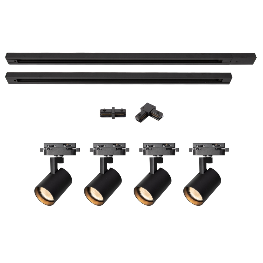 Brilagi - Schienenstrahler für das HUSKY-Schienensystem 4xGU10/10W/230V schwarz
