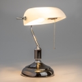 Brilagi - Schreibtischlampe BANK OFFICE 1xE27/60W/230V schwarz/silber/weiß