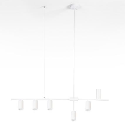 Brilagi - Seilpendelleuchte CRANE 6xGU10/30W/230V weiß