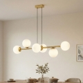 Brilagi - Seilpendelleuchte MALONY 6xE14/20W/230V goldfarben