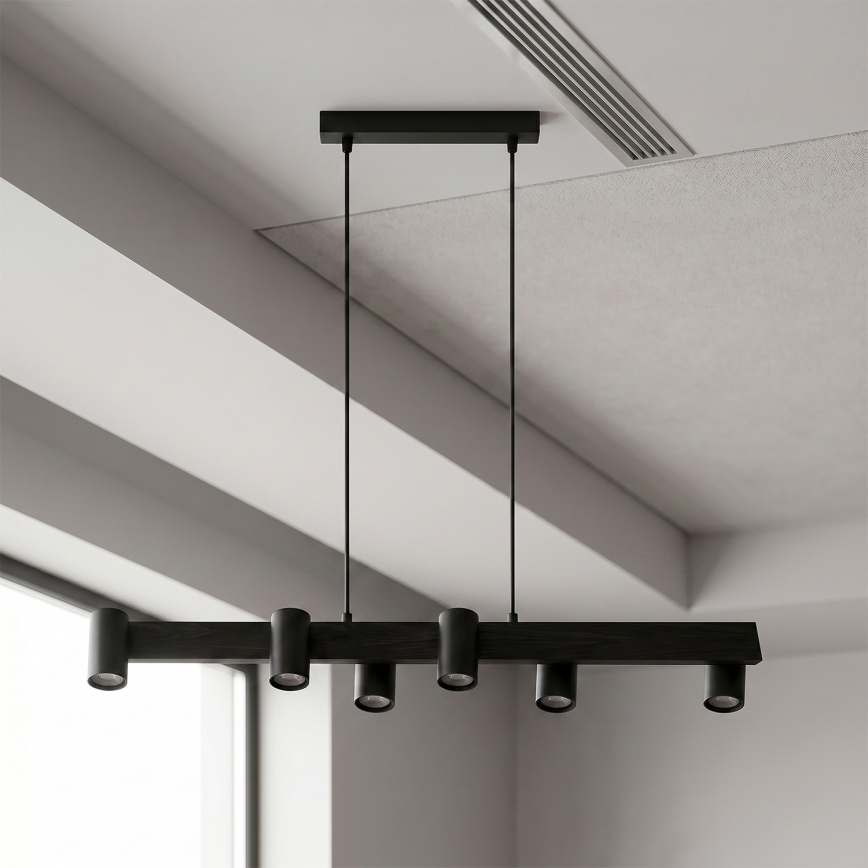 Brilagi - Seilpendelleuchte SELE 6xGU10/30W/230V schwarz