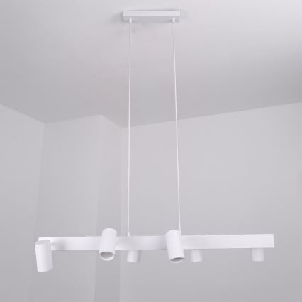 Brilagi - SELE Pendelleuchte mit Kabelaufhängung 6xGU10/30W/230V weiß