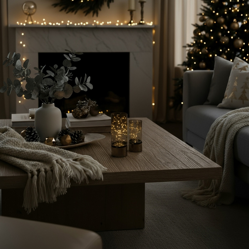 Brilagi - Set 2 pezzi decorazioni natalizie a LED, LED/3xAA + 2xAA