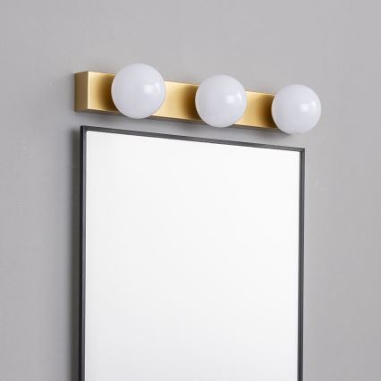 BRILAGI - Set di 2 applique da bagno LED HOLLYWOOD 3xLED/3W/230V 39 cm IP44 dorate