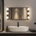 BRILAGI - SET 2x LED Applique da bagno HOLLYWOOD 3xLED/3W/230V 39 cm IP44 nero
