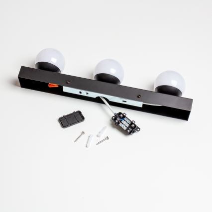 BRILAGI - SET 2x LED Applique da bagno HOLLYWOOD 3xLED/3W/230V 39 cm IP44 nero