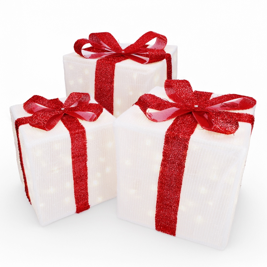 Brilagi - SET 3x LED Außen-Weihnachtsdekoration LED/2,6W/3xAA IP44 Geschenke