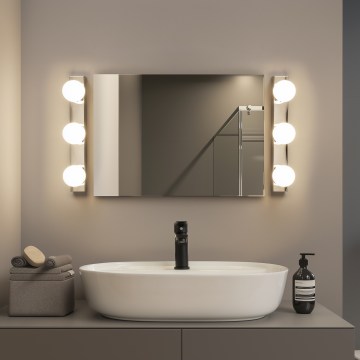 BRILAGI - Set da 2 applique da bagno HOLLYWOOD 3xLED/3W/230V 39 cm IP44 cromo lucido