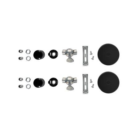 Brilagi - Set da 2 lampade da parete WABI SABI 1xE14/40W/230V grigie