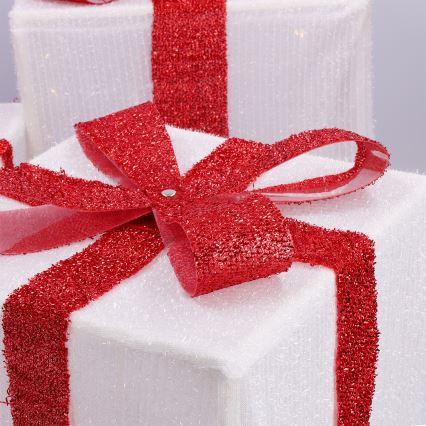 Brilagi - Set da 3 decorazioni natalizie LED per esterni LED/2,6W/3xAA IP44 idee regalo