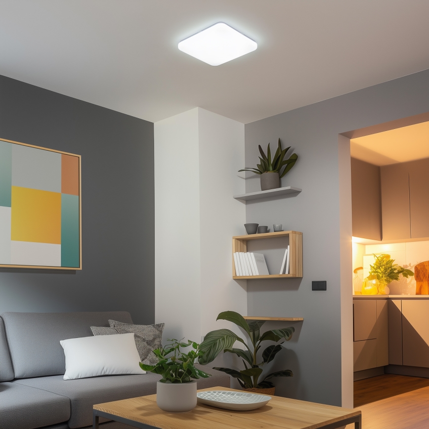 Brilagi - dimmbare SMART-LED-Deckenleuchte 24W/230V 43x43 cm 3000-6000K Wi-Fi Tuya Beacon + Fernbedienung