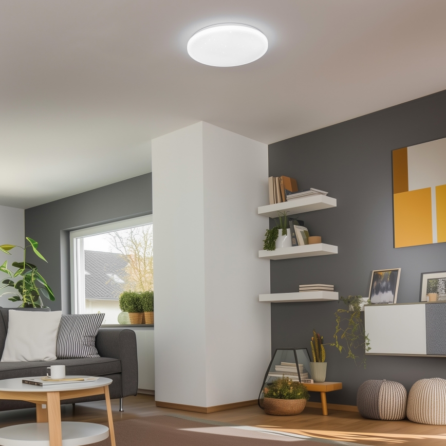 Brilagi - Dimmbare Deckenleuchte SMART STARS LED/36W/230V Ø 48 cm 3000-6000K Wi-Fi Tuya Beacon + Fernbedienung
