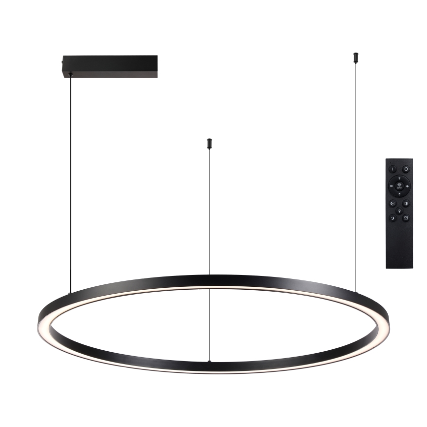 Brilagi - Lampadario LED dimmerabile a sospensione su cavo PORTOFINO LED/60W/230V 3000-6000K Ø 80 cm nero + telecomando