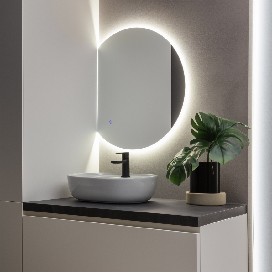 Brilagi - Specchio da bagno MEZZO LED/18W/230V 60x50 cm IP44 CRI 90 dimmerabile + CCT