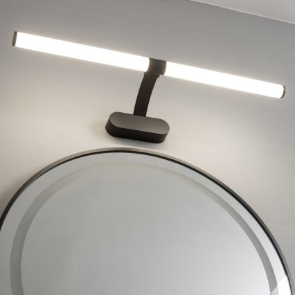 Brilagi - TUBEO Specchio da bagno con luce LED 2 in 1 LED/8W/230V 60 cm IP44 Nero
