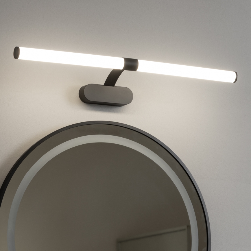 Brilagi - TUBEO Specchio da bagno con luce LED 2 in 1 LED/8W/230V 60 cm IP44 Nero