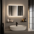 Brilagi - Specchio da bagno DESIO LED/20W/230V 40x60 cm argento IP44 CRI 90 dimmerabile + CCT