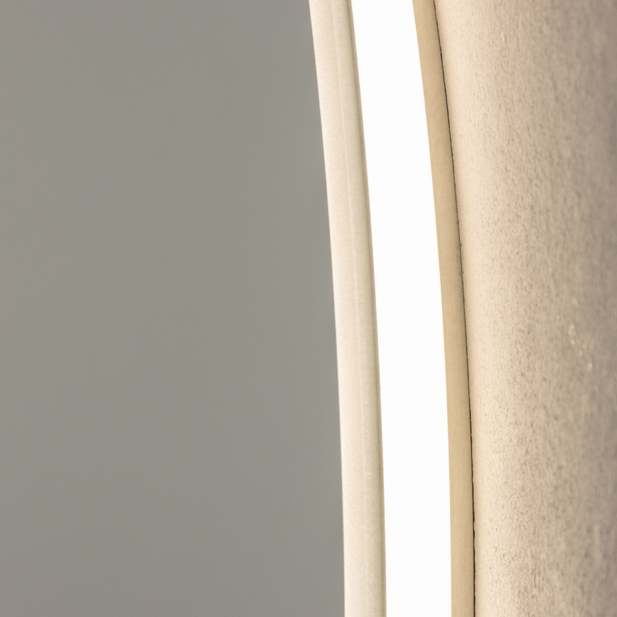 BRILAGI - Specchio da bagno LED BERNATE LED/19W/230V Ø 60 cm argento IP44 CRI 90 dimmerabile + CCT